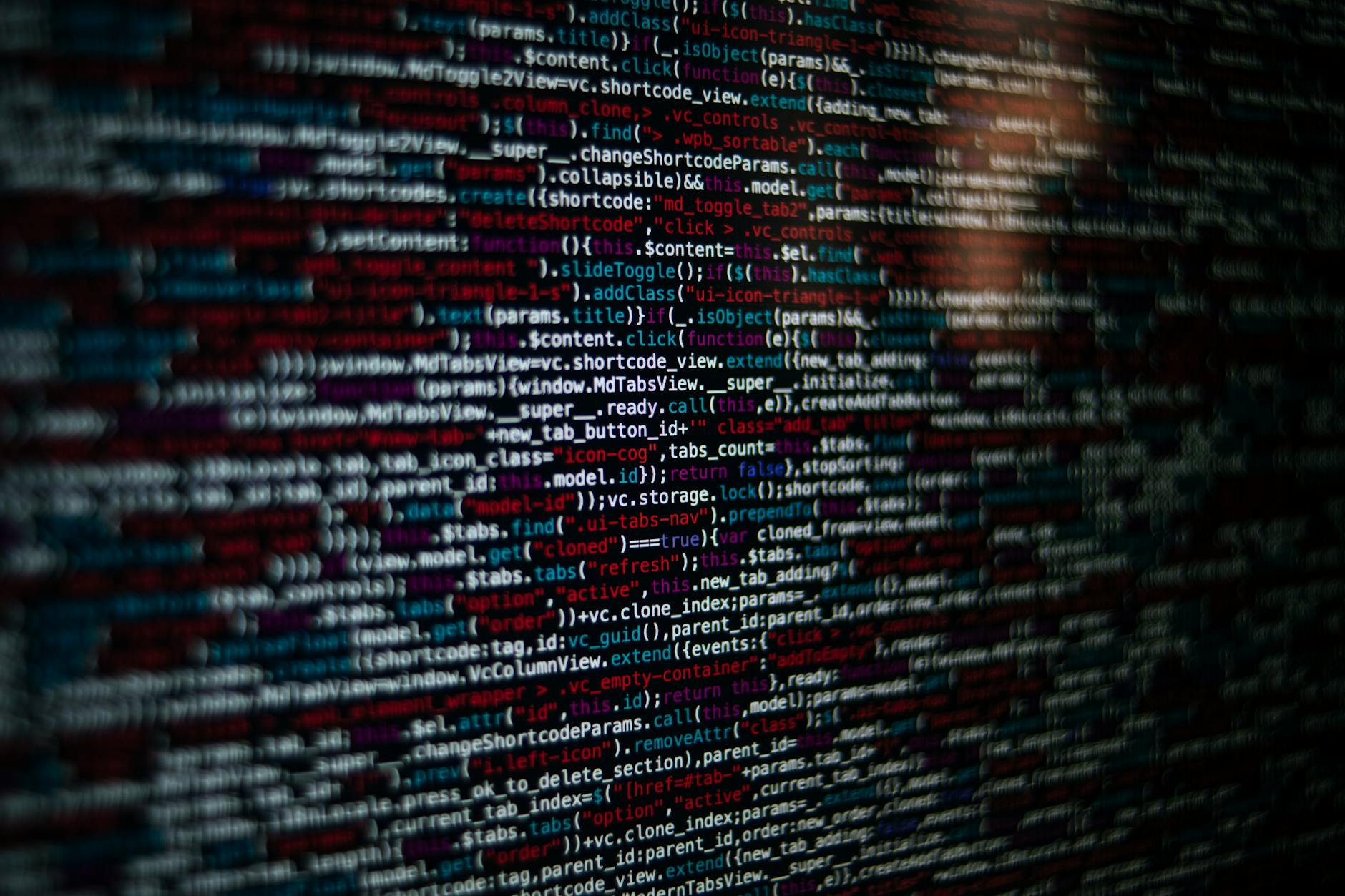 Kolorowy kod źródłowy Pythona do aplikacji webowej na monitorze